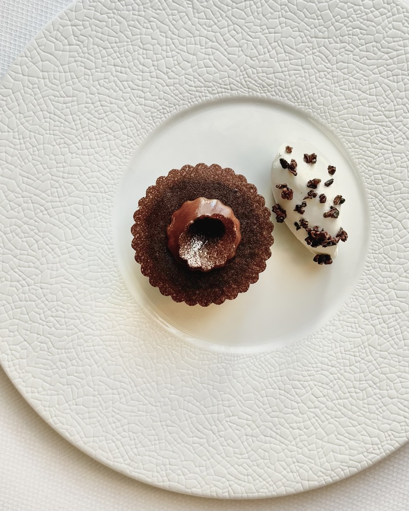 Chocolat du Pérou « 60% de cacao »,	27 sous de fines feuilles à la fleur de sel